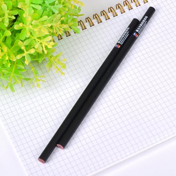 原木鉛筆-消光黑筆桿印刷設計禮品-圓形塗頭廣告筆-採購批發製作贈品筆_4